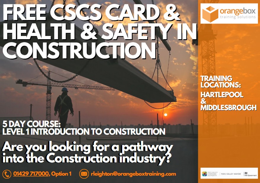 FREE CSCS CARD & HEALTH & SAFETY IN CONSTRUCTION